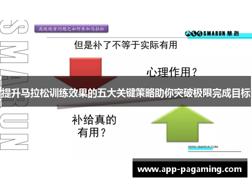 提升马拉松训练效果的五大关键策略助你突破极限完成目标